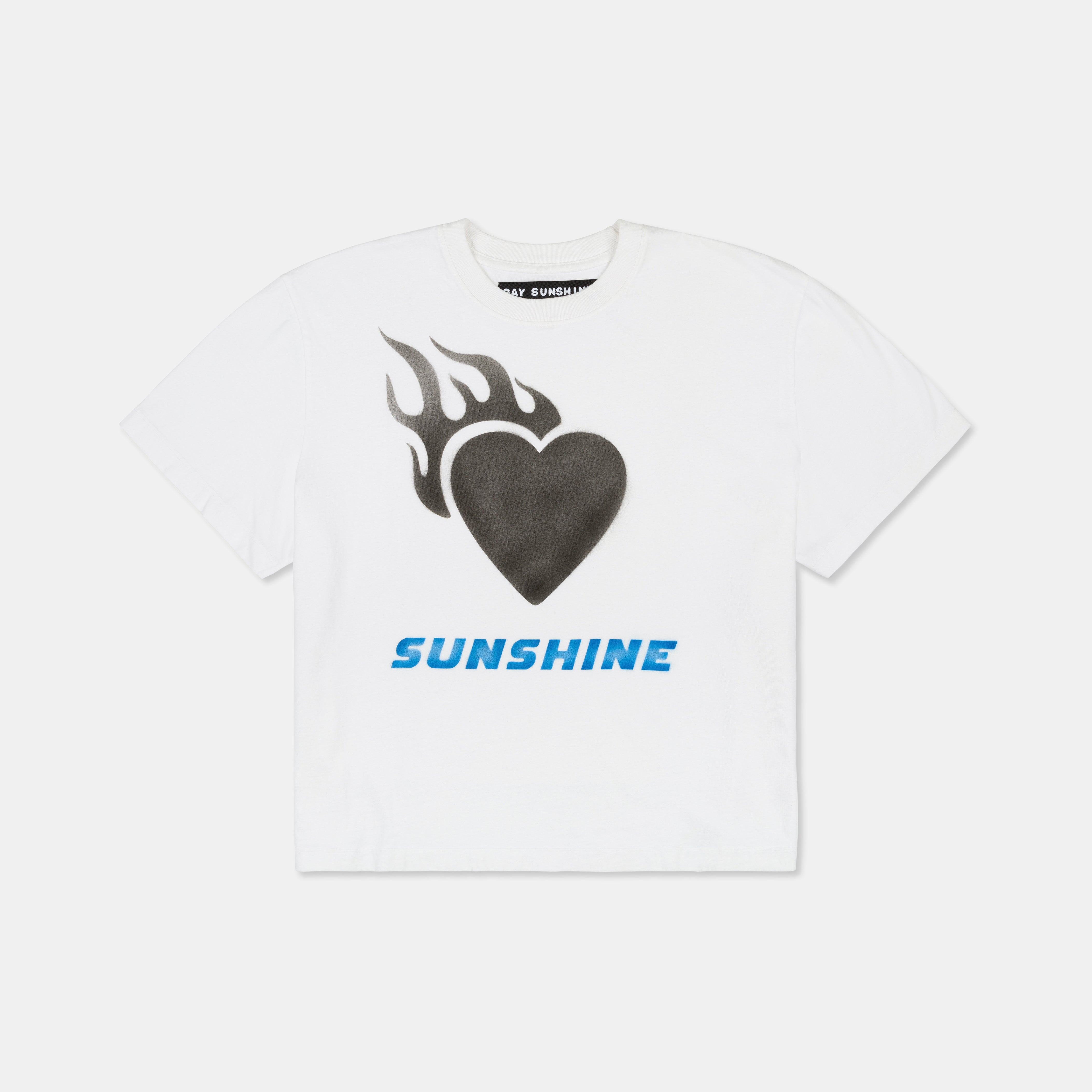 FLAMING HEARTS AIRBRUSH TEE